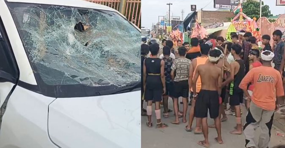 यहां कांवड़ियों का बवाल, गाड़ियों में जमकर की तोड़फोड़, तीन गिरफ्तार