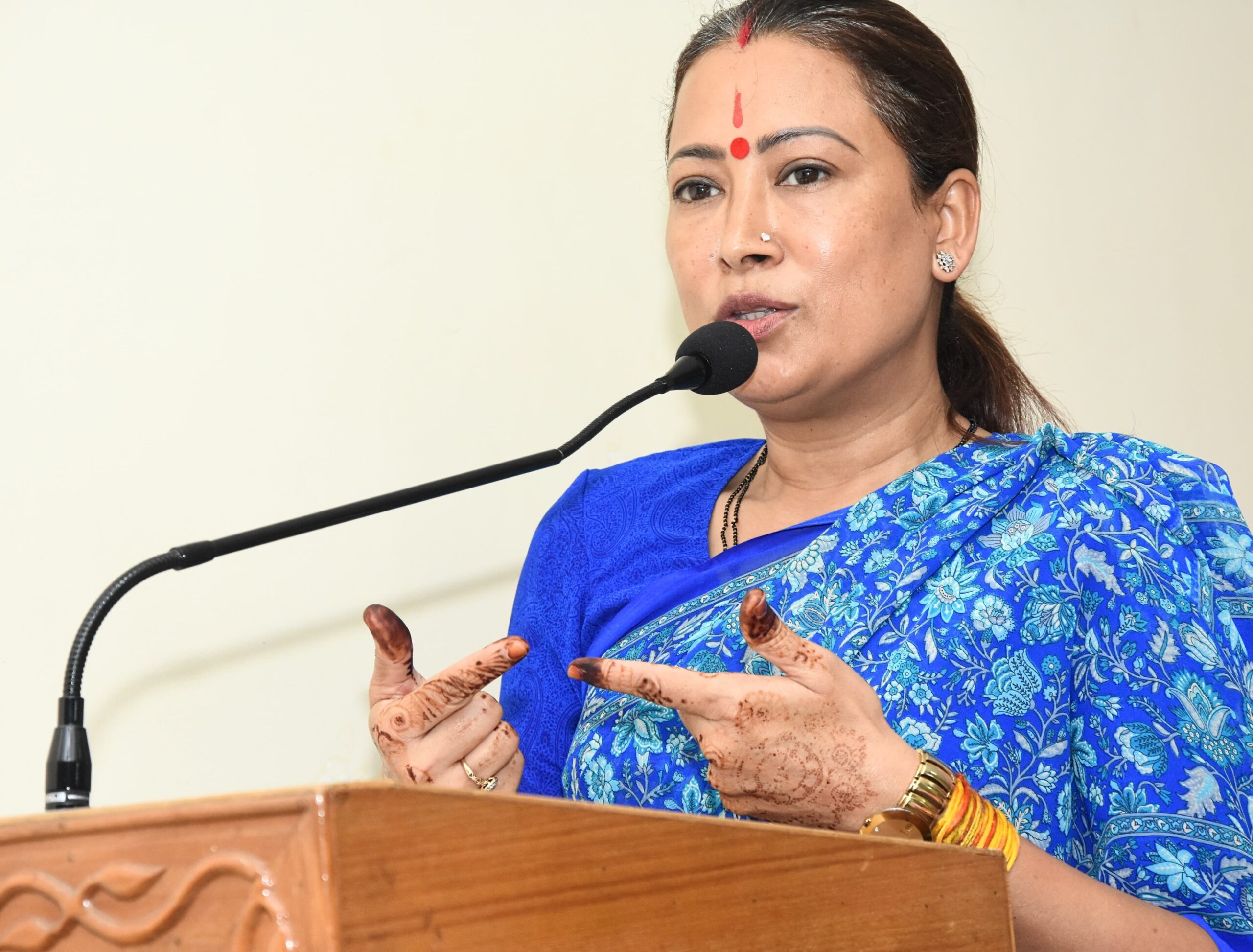 स्वदेशी की नींव पर ही बनेगा विकसित भारत : रेखा आर्या